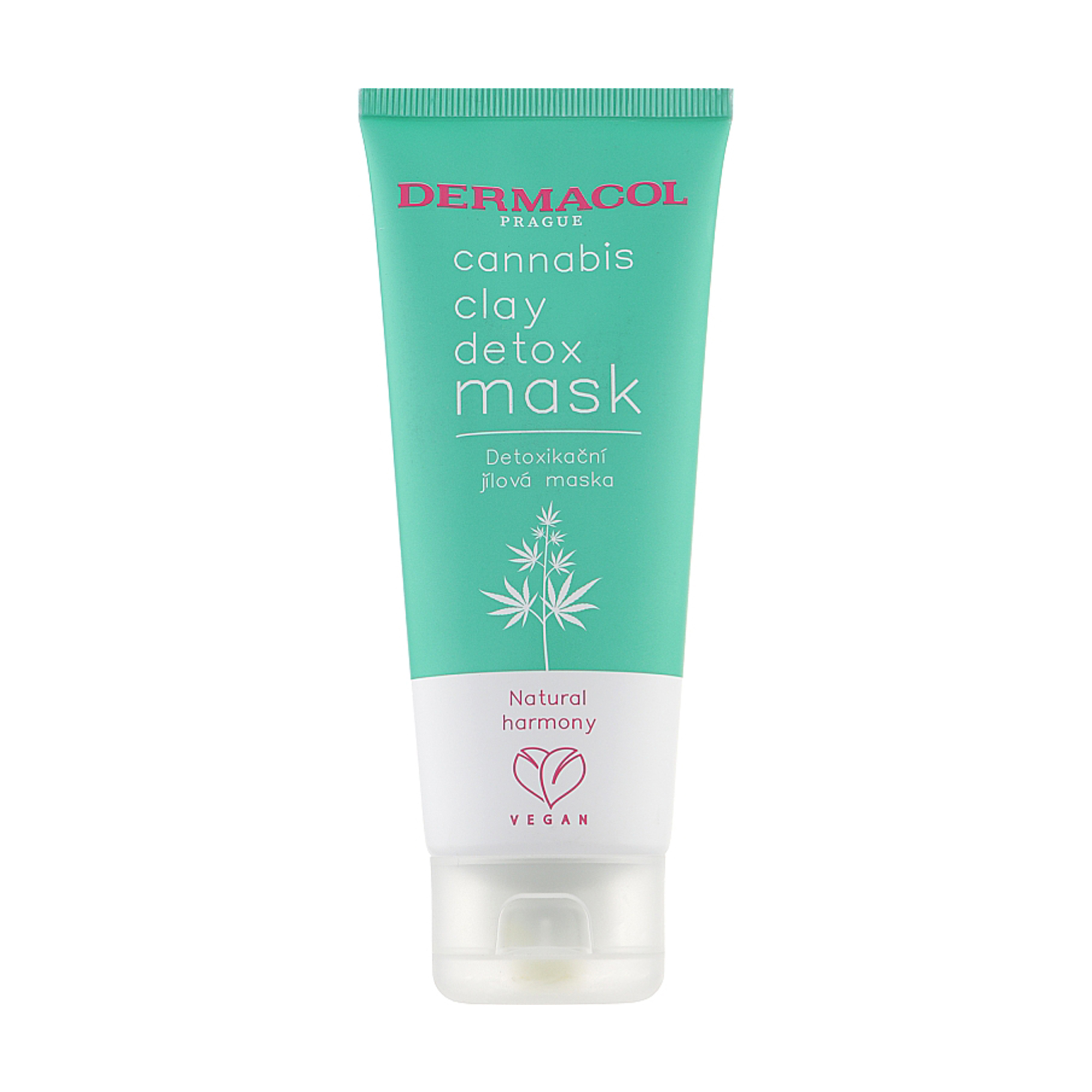 Очищувальна глиняна маска для обличчя Dermacol Cannabis Clay Detox Mask з конопляною олією, 100 мл